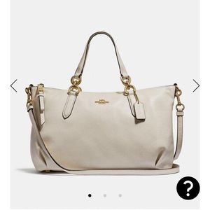 Coach Ally Satchel pebble leather